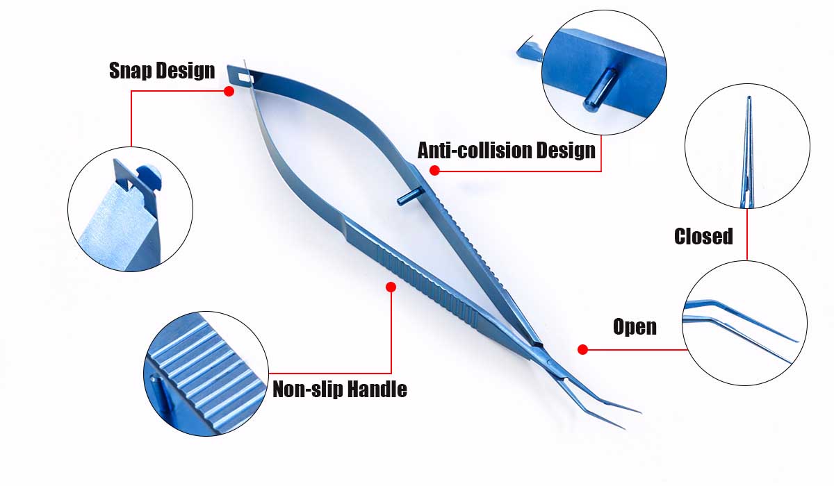 Inamura Capsulorhexis Forceps features