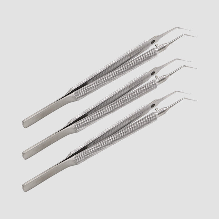 Stainless Utrata Capsulorhexis Forceps with round handle (1)