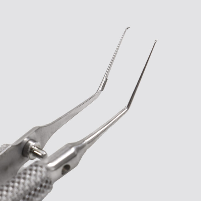 Stainless Utrata Capsulorhexis Forceps with round handle (3)