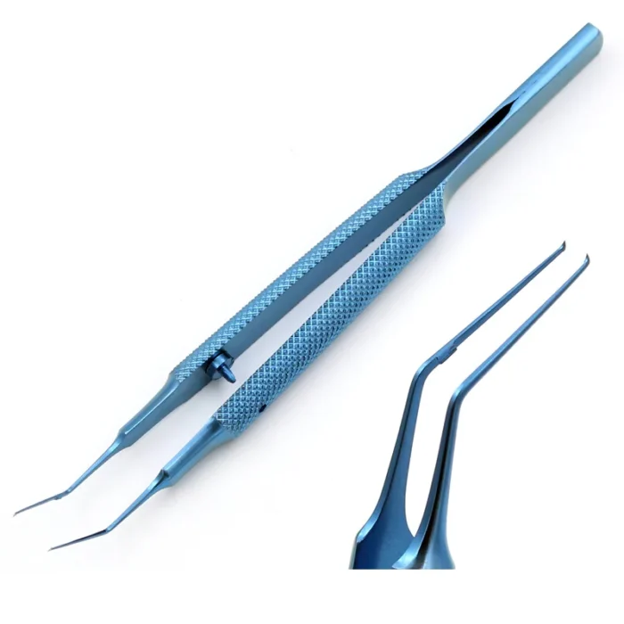 Titanium Utrata Capsulorhexis Forceps with round handle (1)