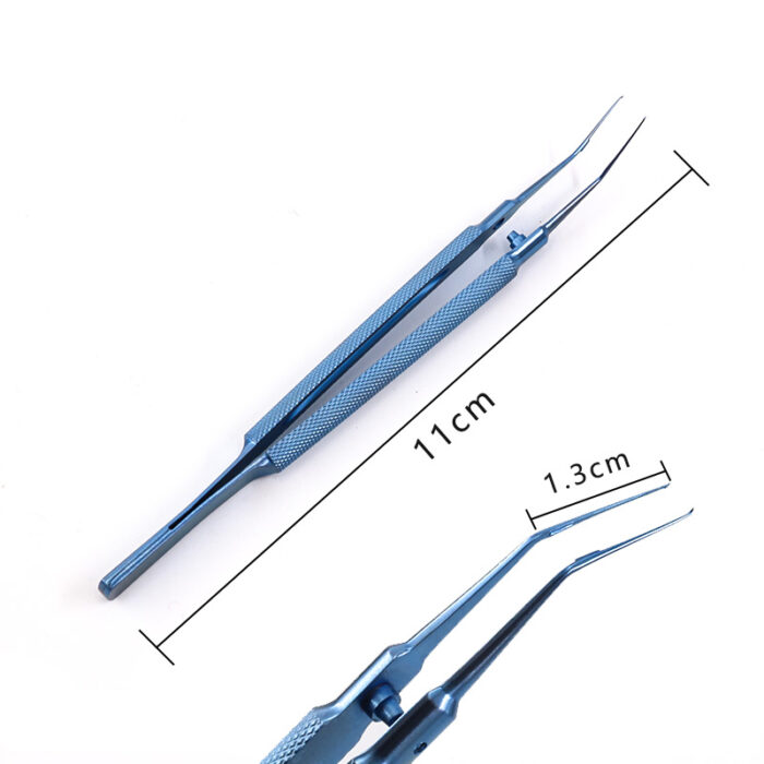 Titanium Utrata Capsulorhexis Forceps with round handle-21